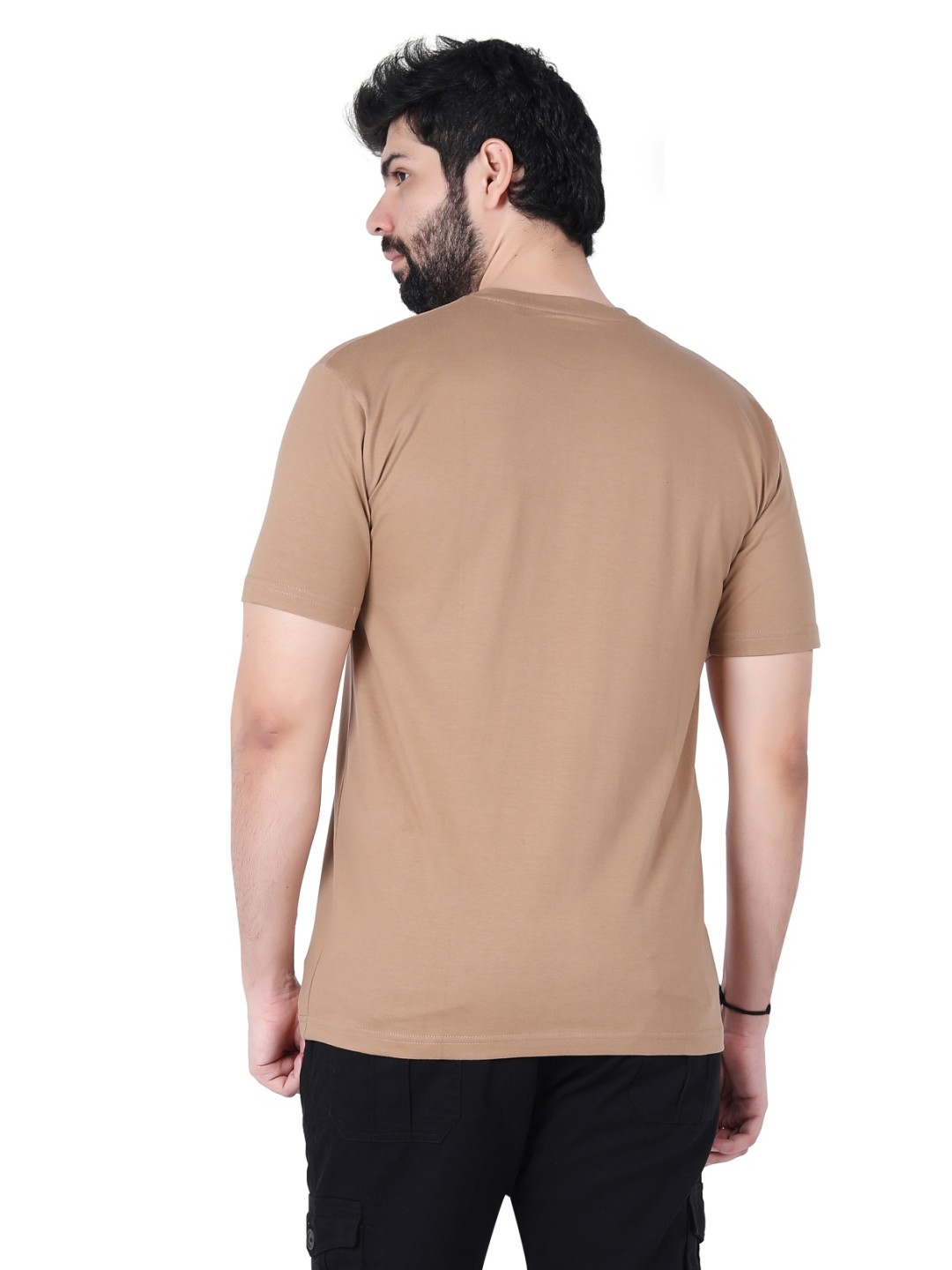 Round Neck Plain Half T-shirt Biskit