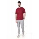 Round Neck Plain Half T-shirt Maroon Round Neck Plain Half T-shirt Maroon