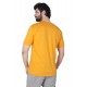Round Neck Plain Half T-shirt Yellow
