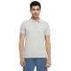 Collar Plain Half T-Shirt Light Grey Collar Plain Half T-Shirt Light Grey