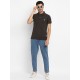 Collar Plain Half T-Shirt Dark Grey Collar Plain Half T-Shirt Dark Grey