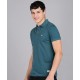 Collar Plain Half T-Shirt Deep Teal Collar Plain Half T-Shirt Deep Teal
