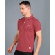 Collar Plain Half T-Shirt Desert Rose Collar Plain Half T-Shirt Desert Rose