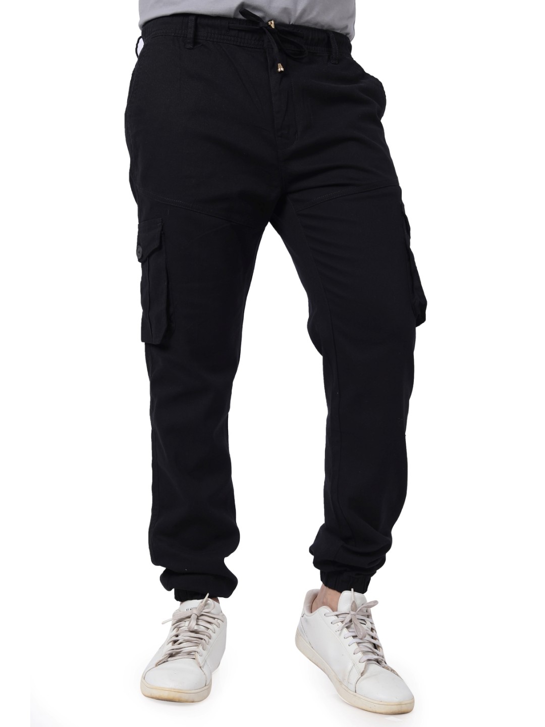 Plain Six Pocket Cargo Black Plain Six Pocket Cargo Black