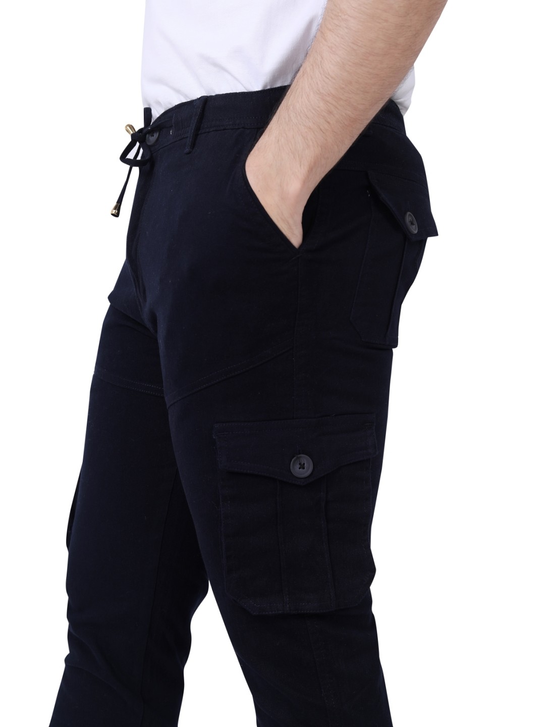 Plain Six Pocket Cargo Navy Blue Plain Six Pocket Cargo Navy Blue
