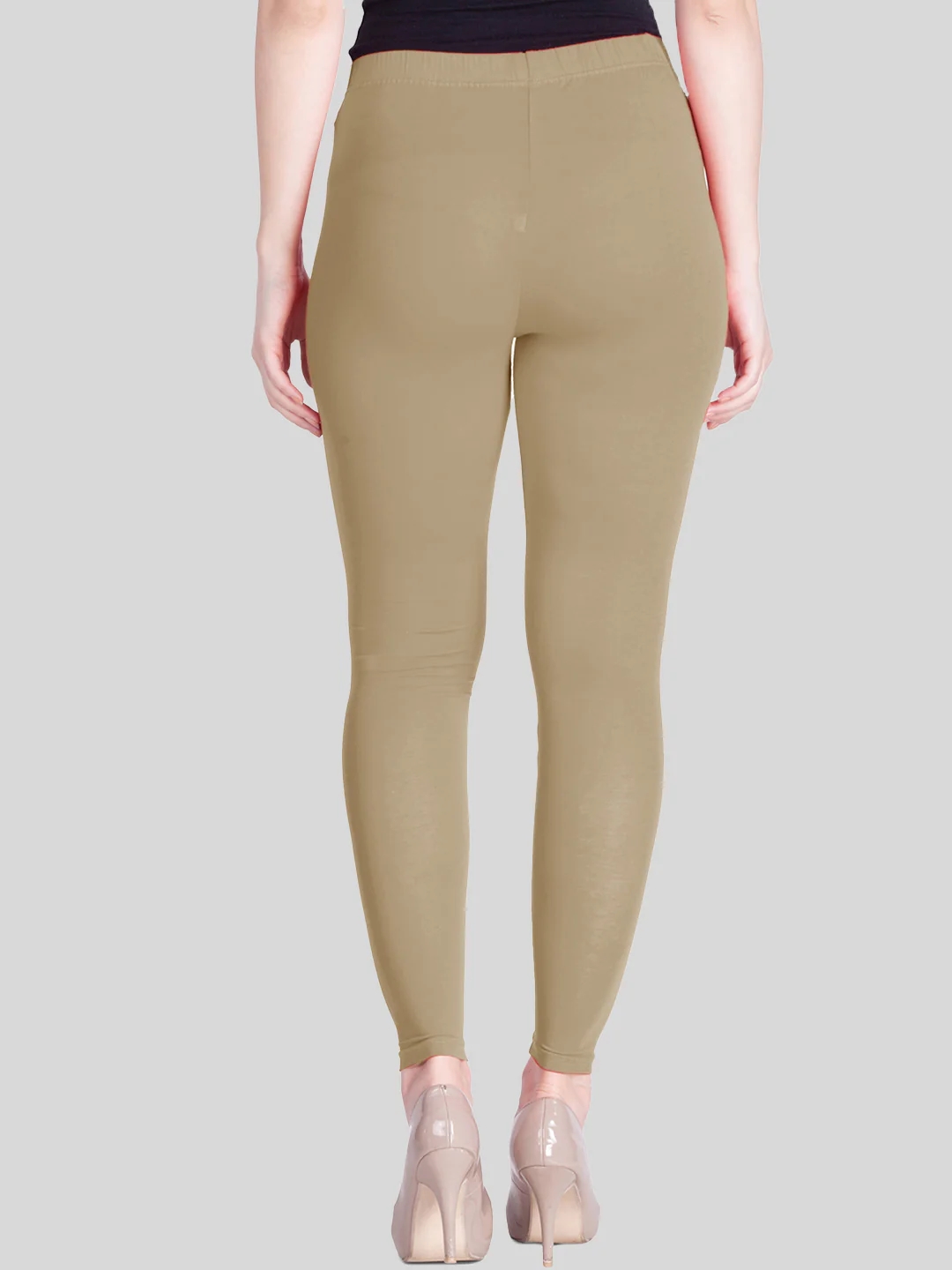 Beige Ankle Length Leggings Beige Ankle Length Leggings