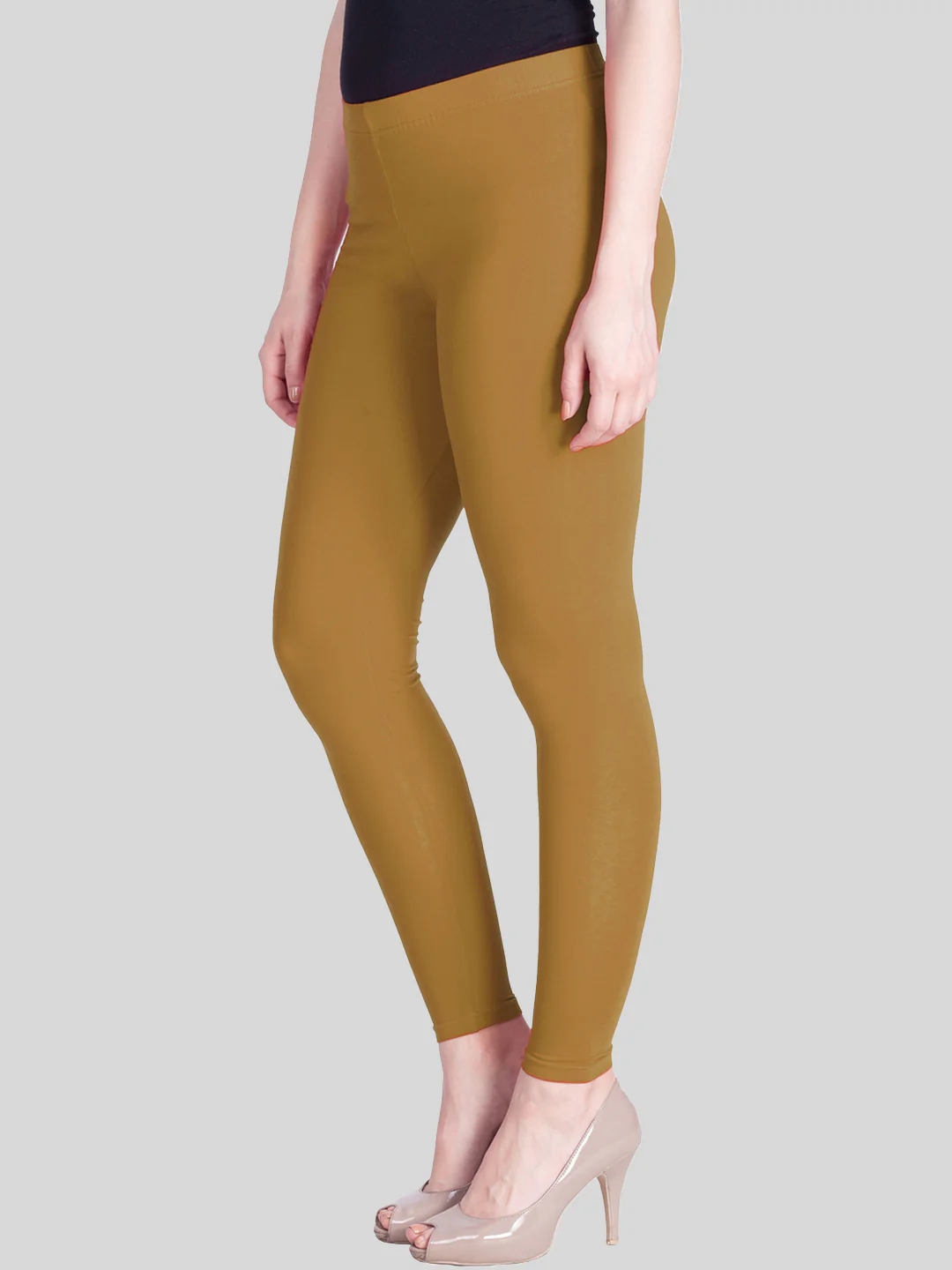 Wheat Beige Ankle Length Leggings Wheat Beige Ankle Length Leggings