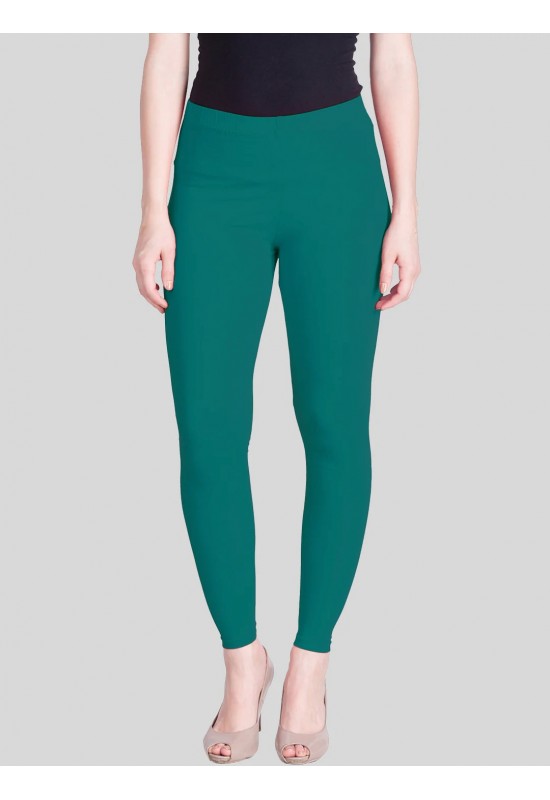 Peacock Blue Ankle Length Leggings