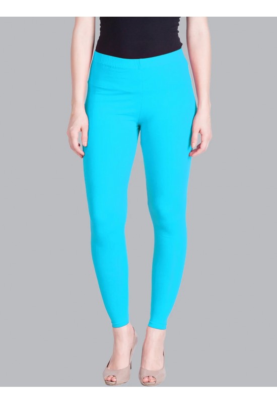 Powder Blue Ankle Length Leggings