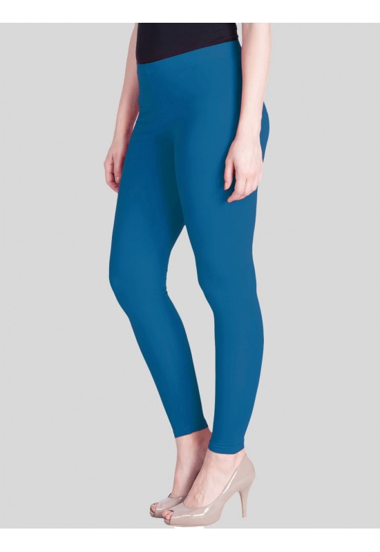 Teal Blue Ankle Length Leggings Teal Blue Ankle Length Leggings