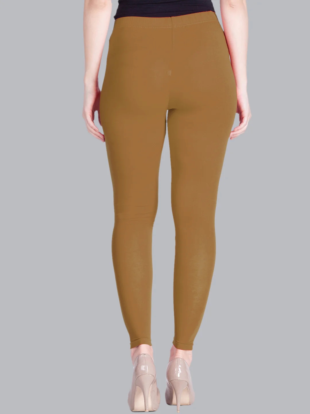 Tan Brown Ankle Length Leggings Tan Brown Ankle Length Leggings