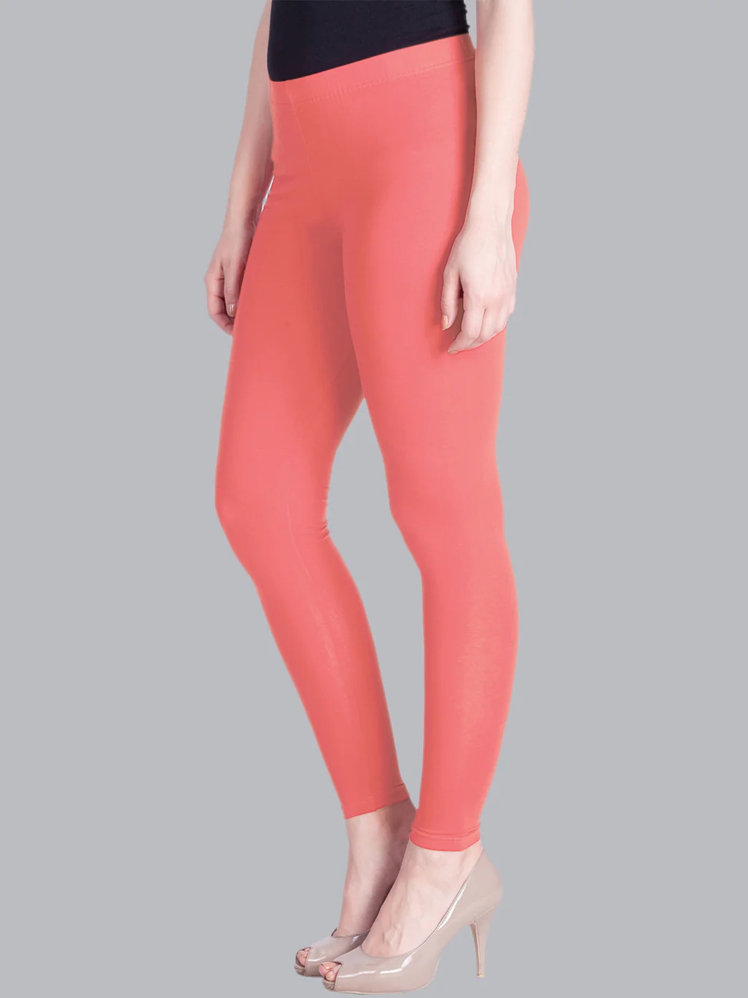Blush Coral Ankle Length Leggings