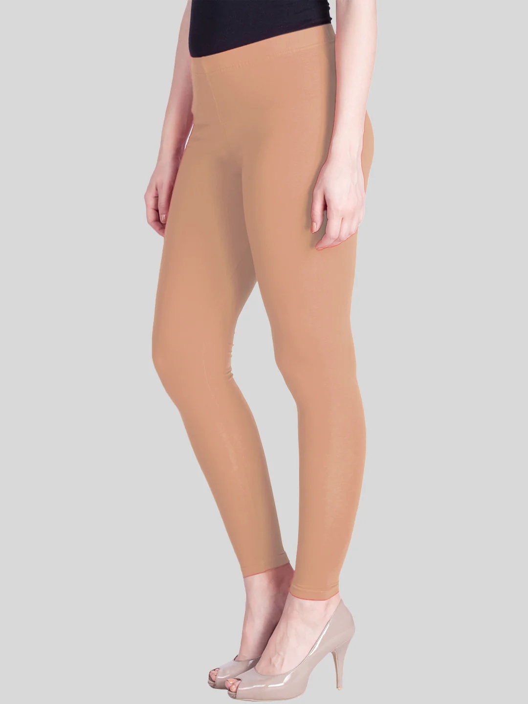Peach Coral Ankle Length Leggings Peach Coral Ankle Length Leggings