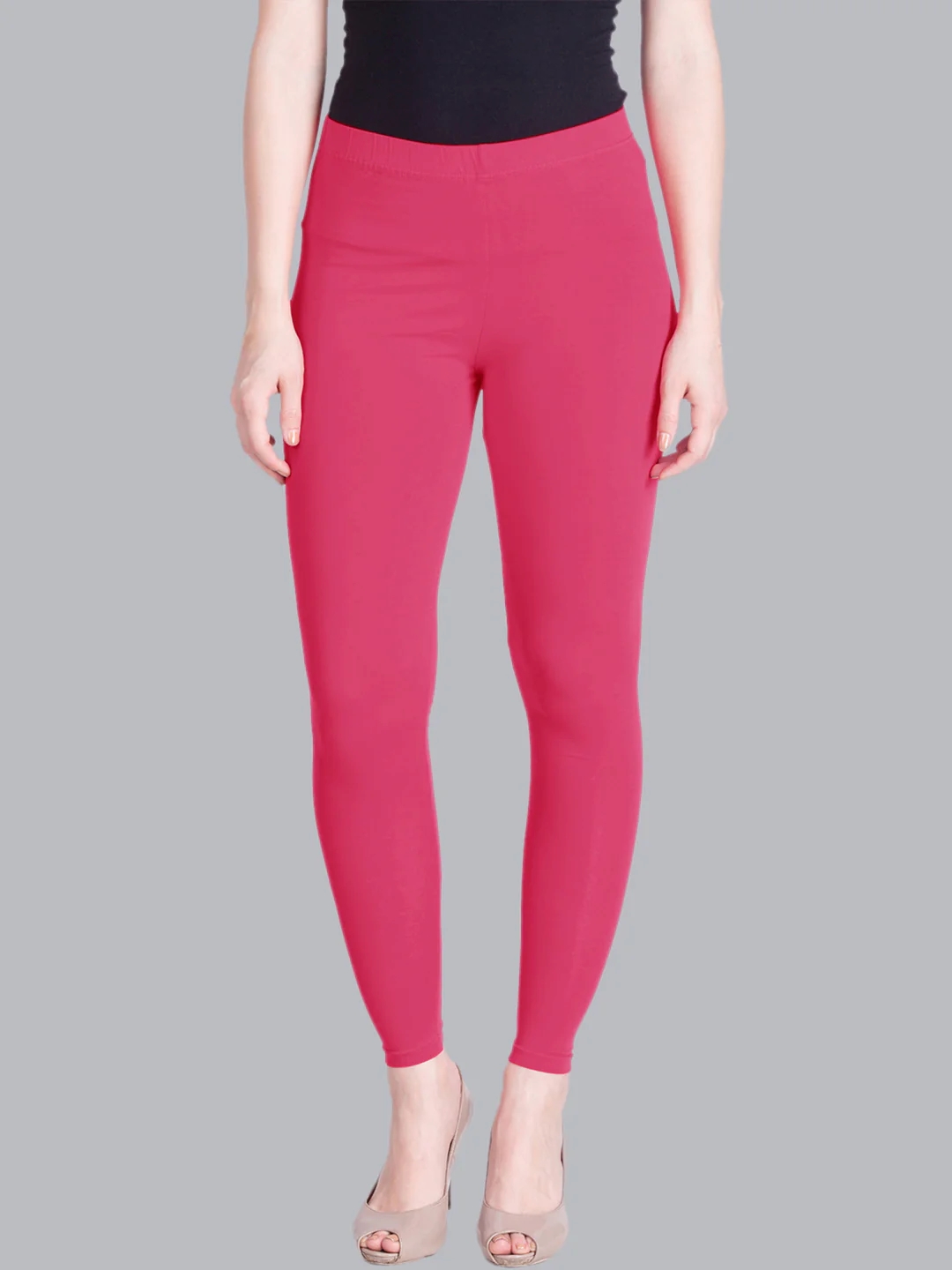 Pumpkin Coral Ankle Length Leggings Pumpkin Coral Ankle Length Leggings