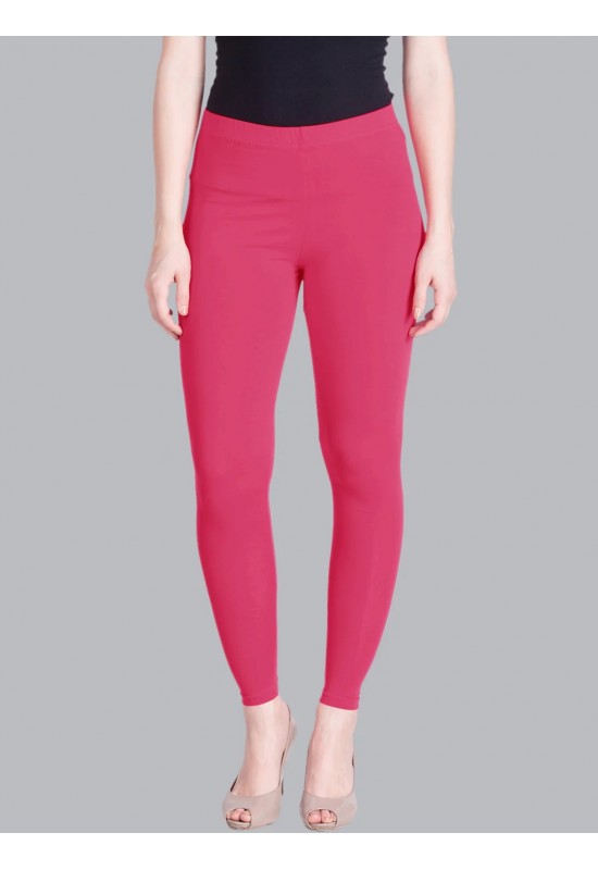 Pumpkin Coral Ankle Length Leggings