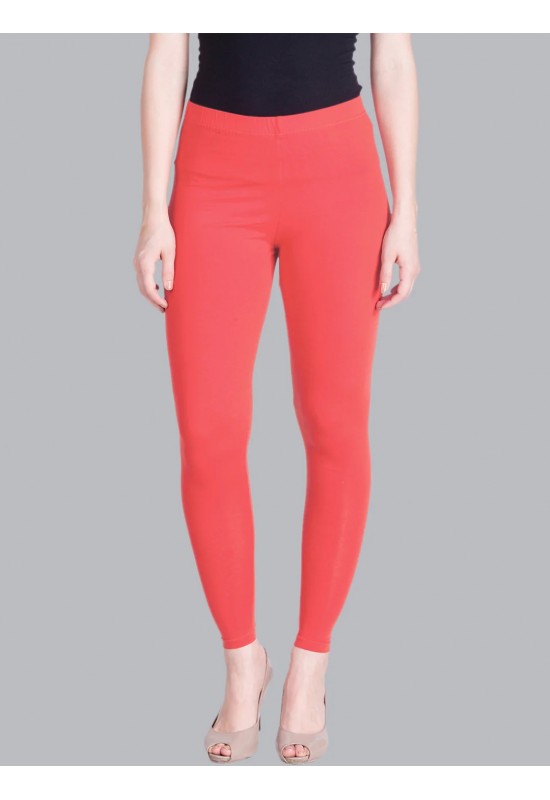 Punch Coral Ankle Length Leggings