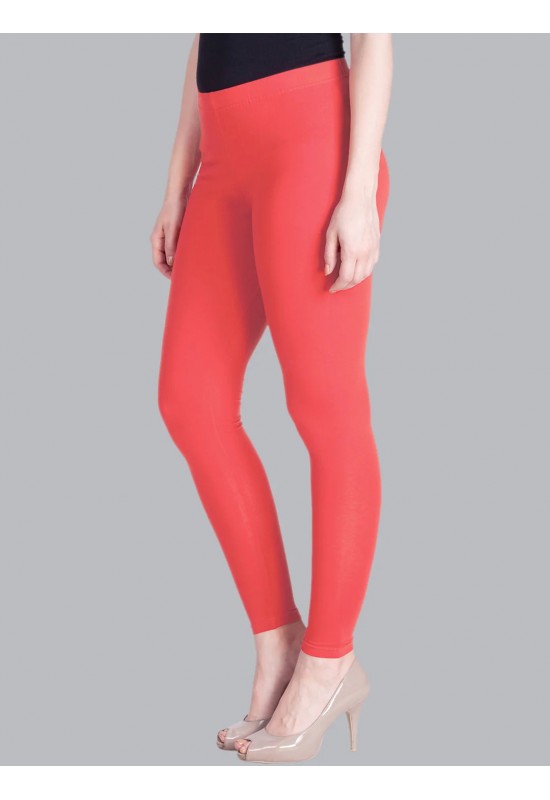Punch Coral Ankle Length Leggings Punch Coral Ankle Length Leggings