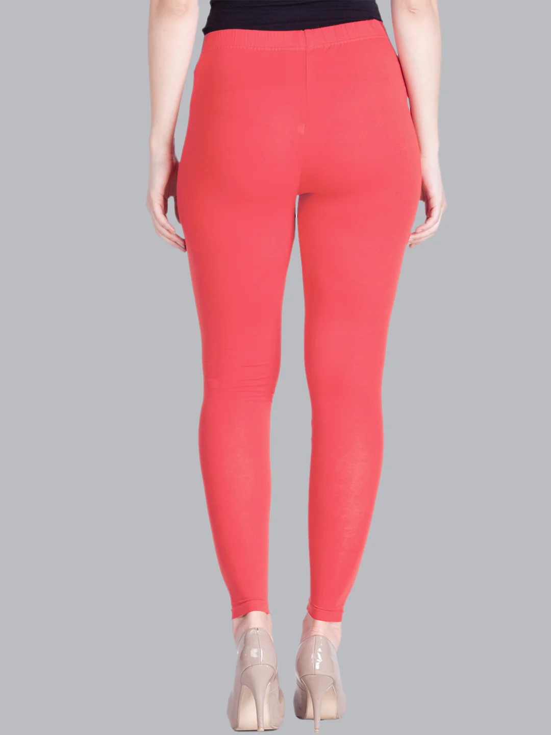 Punch Coral Ankle Length Leggings