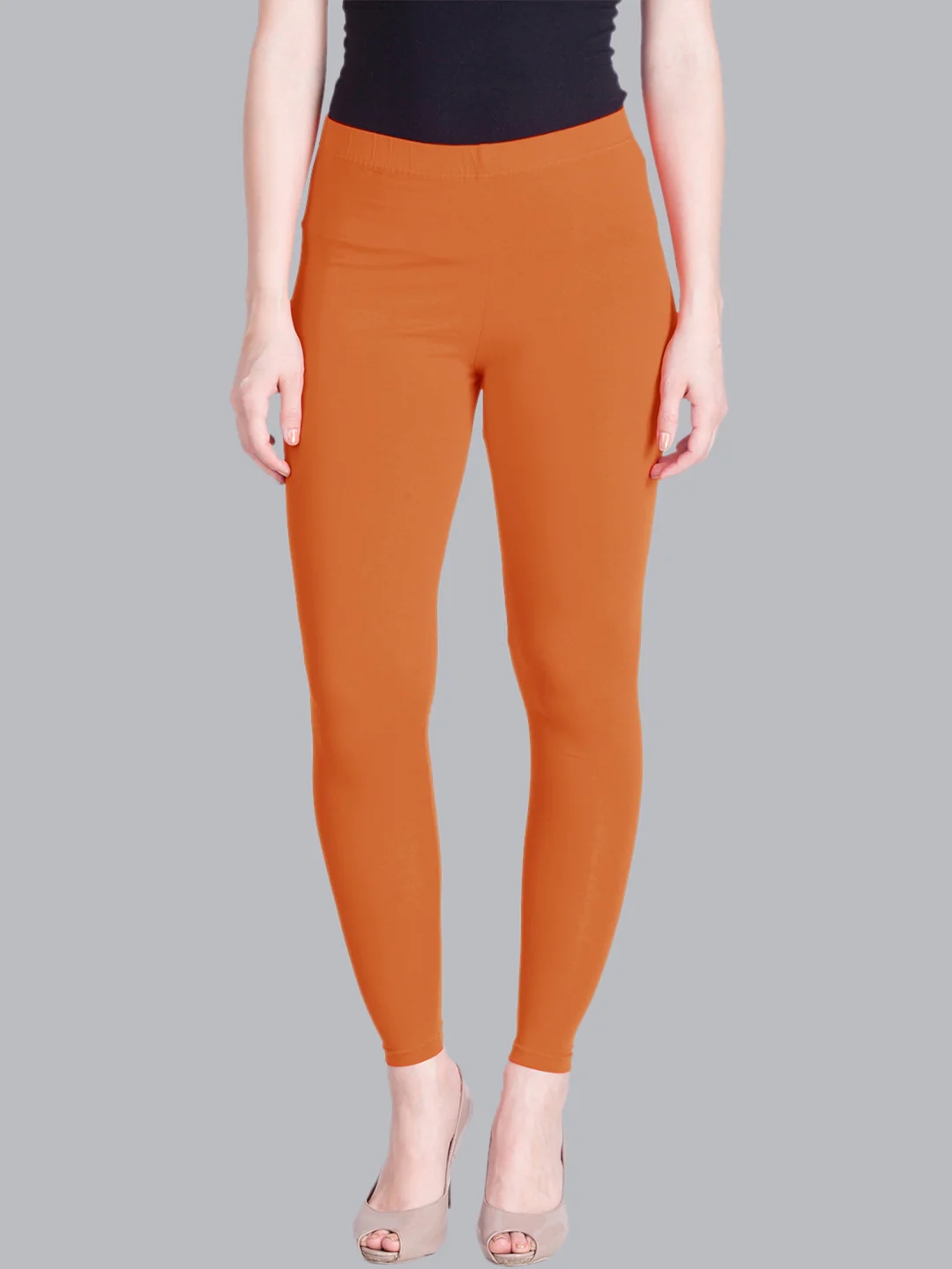 Sunbacked Coral Ankle Length Leggings Sunbacked Coral Ankle Length Leggings
