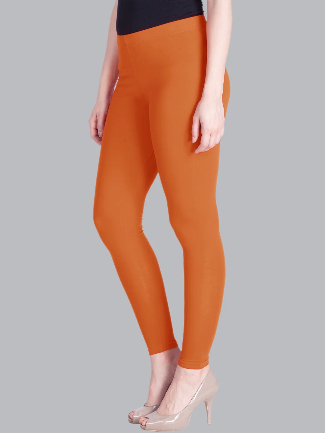 Sunbacked Coral Ankle Length Leggings Sunbacked Coral Ankle Length Leggings