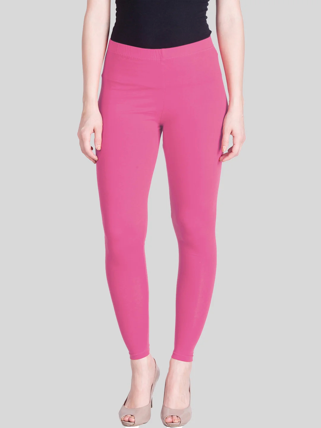 Romantic Rani Dark Pink Ankle Length Leggings Romantic Rani Dark Pink Ankle Length Leggings