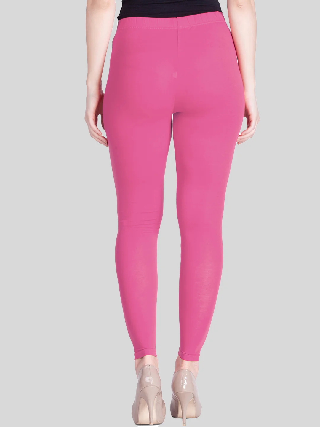 Romantic Rani Dark Pink Ankle Length Leggings Romantic Rani Dark Pink Ankle Length Leggings