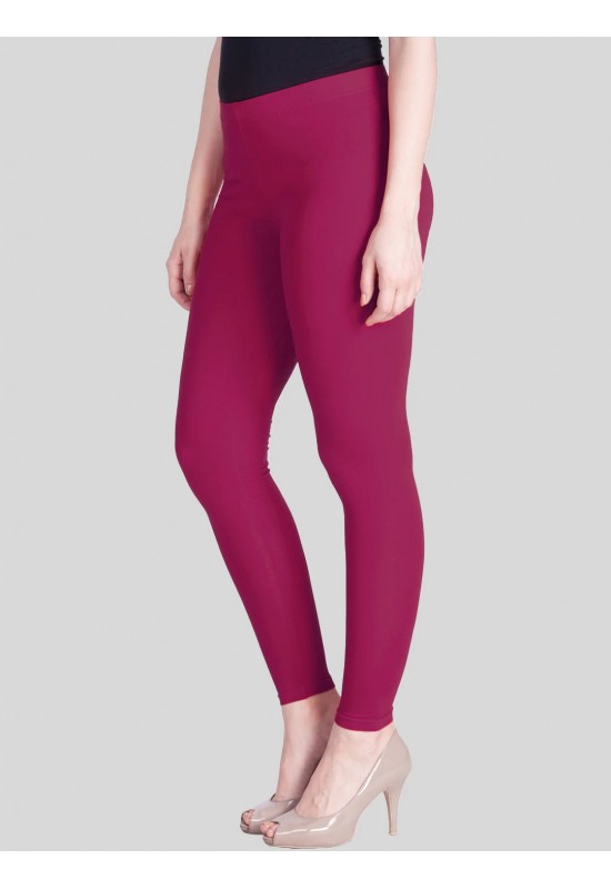 Queen Lyra Dark Pink Ankle Length Leggings Queen Lyra Dark Pink Ankle Length Leggings