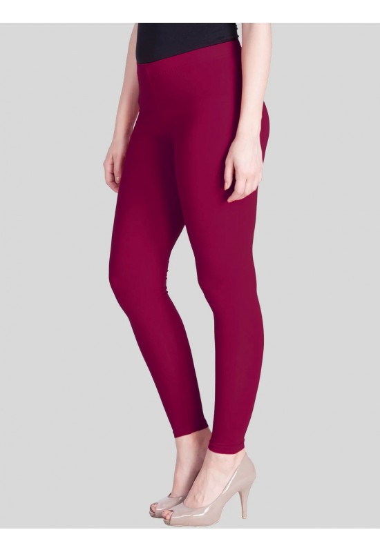 Rani Dark Pink Ankle Length Leggings Rani Dark Pink Ankle Length Leggings