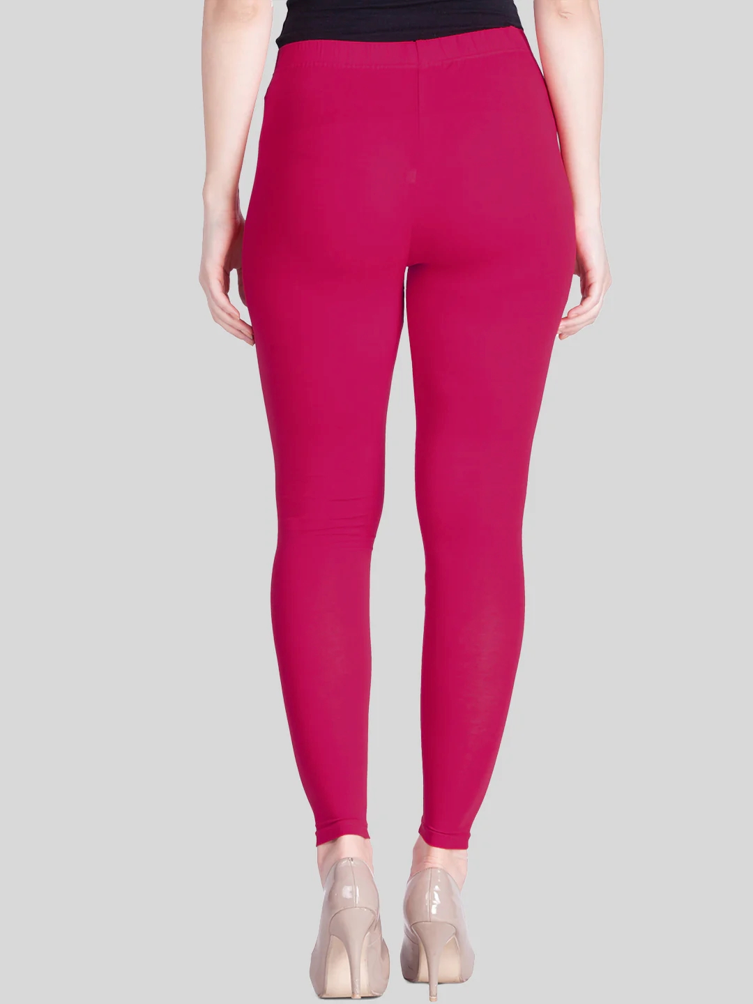 True Rani Dark Pink Ankle Length Leggings True Rani Dark Pink Ankle Length Leggings