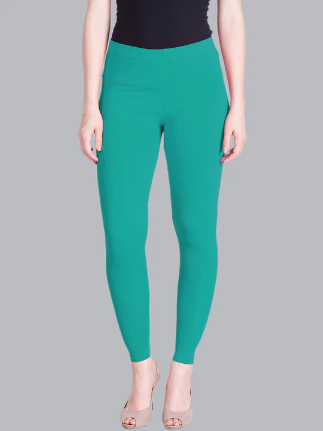 Aqua Green Ankle Length Leggings Aqua Green Ankle Length Leggings