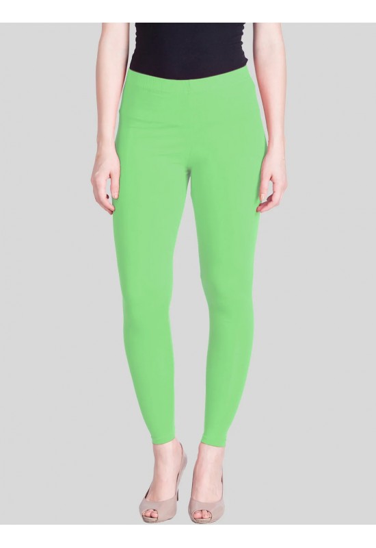 Pista Green Ankle Length Leggings