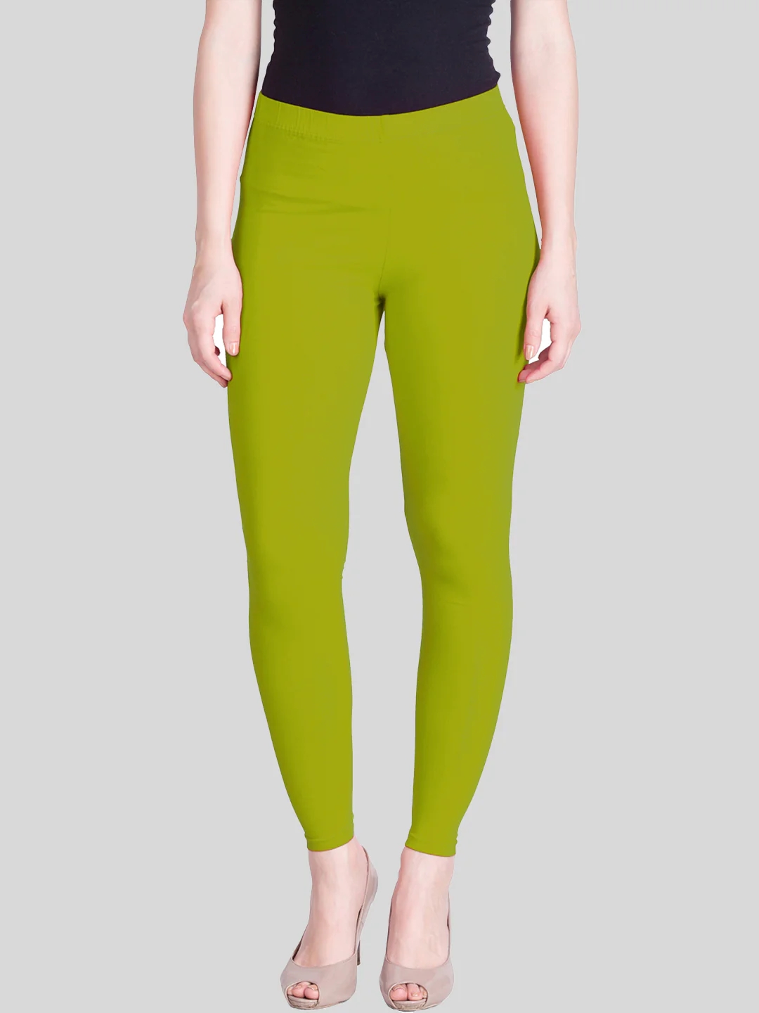 Yellow Green Ankle Length Leggings Yellow Green Ankle Length Leggings