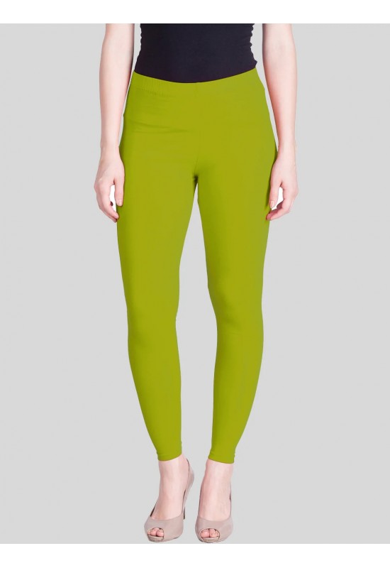 Yellow Green Ankle Length Leggings