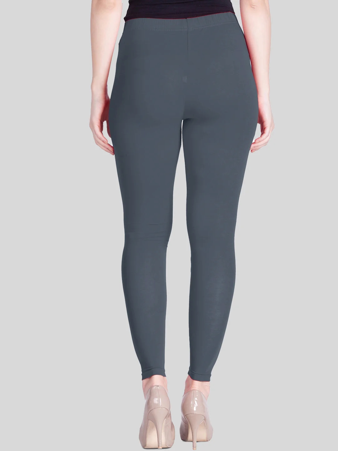 Steel Grey Ankle Length Leggings