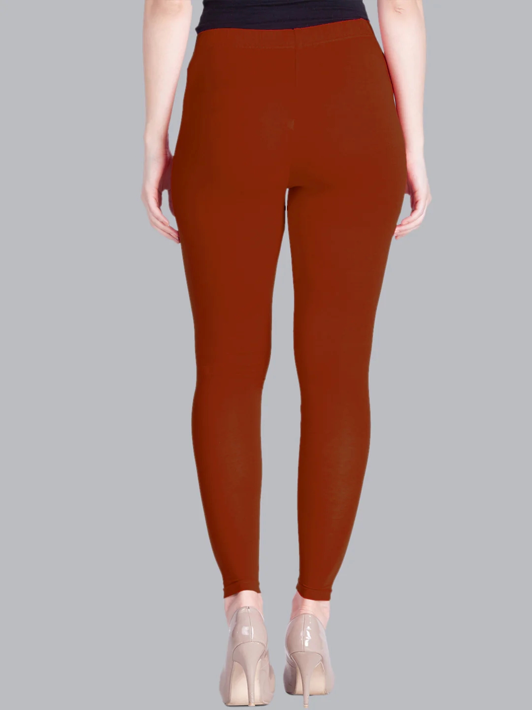 Redish Orange Ankle Length Leggings Redish Orange Ankle Length Leggings