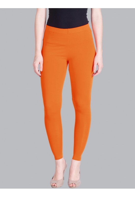 Rich Orange Ankle Length Leggings