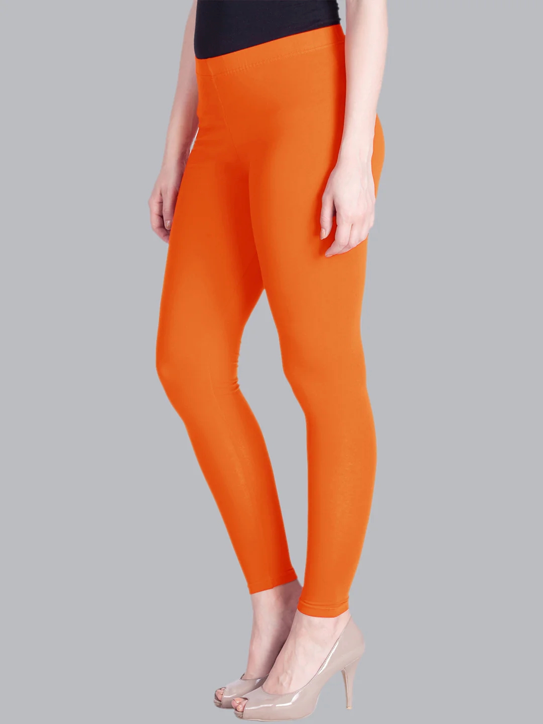 Rich Orange Ankle Length Leggings Rich Orange Ankle Length Leggings