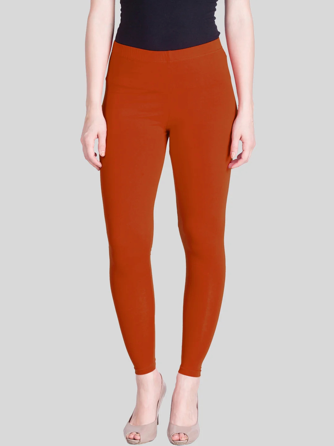 Orange Rust Ankle Length Leggings Orange Rust Ankle Length Leggings