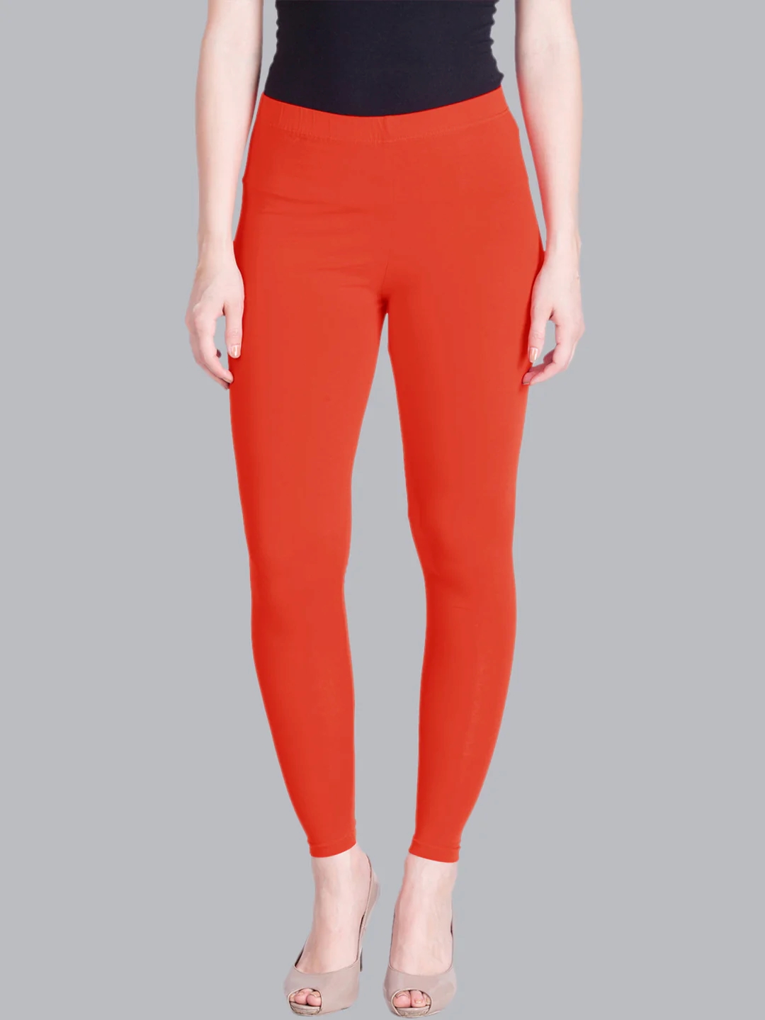 Orange Squash Ankle Length Leggings