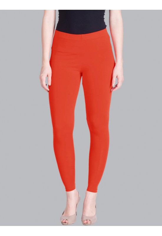 Orange Squash Ankle Length Leggings