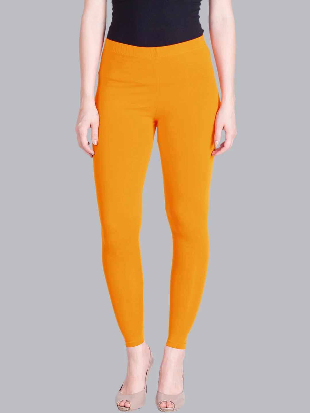 Tango Orange Ankle Length Leggings
