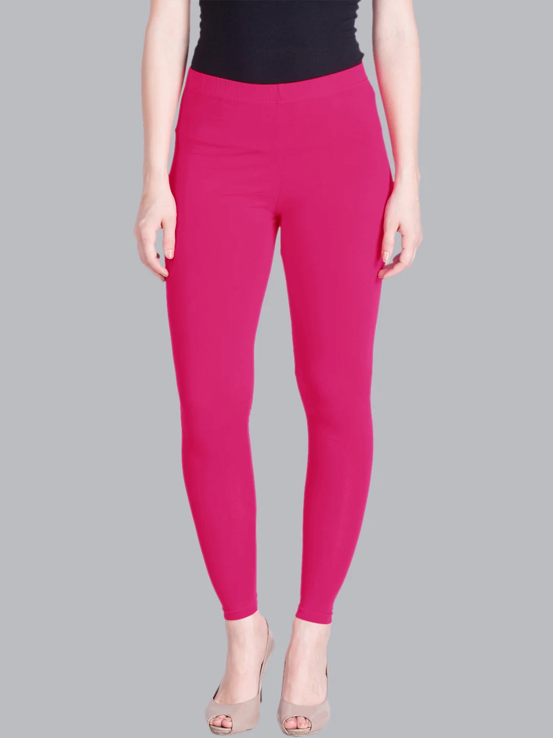 Rose Pink Ankle Length Leggings Rose Pink Ankle Length Leggings