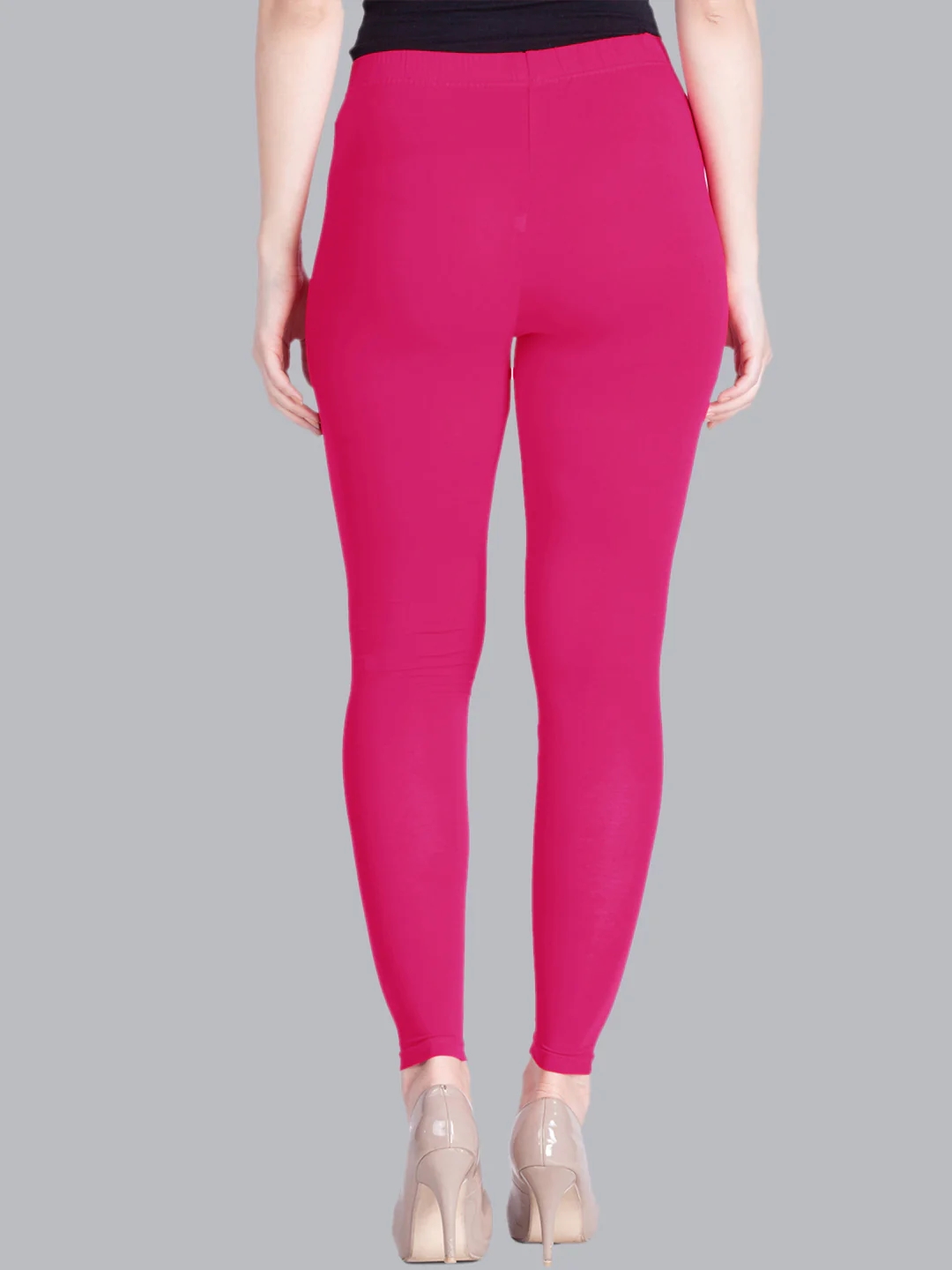 Rose Pink Ankle Length Leggings Rose Pink Ankle Length Leggings