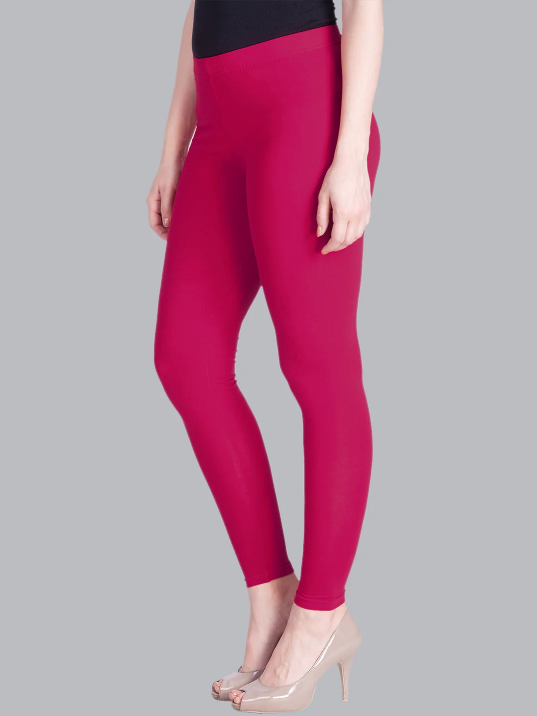 Rose Wood Pink Ankle Length Leggings