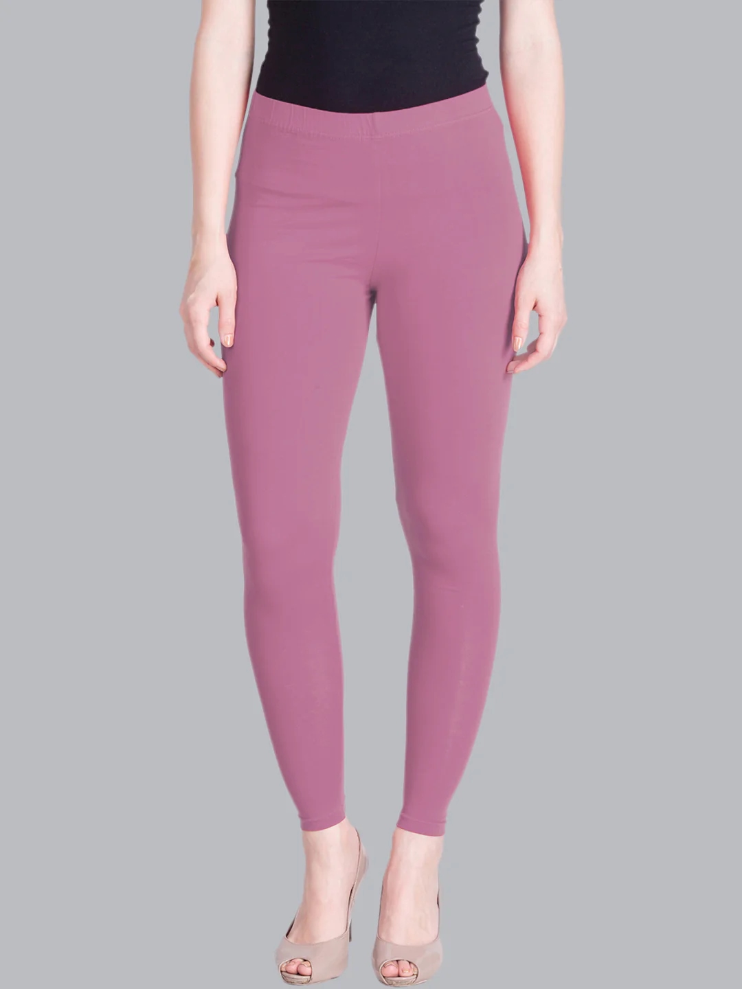 Rosy Pink Ankle Length Leggings Rosy Pink Ankle Length Leggings