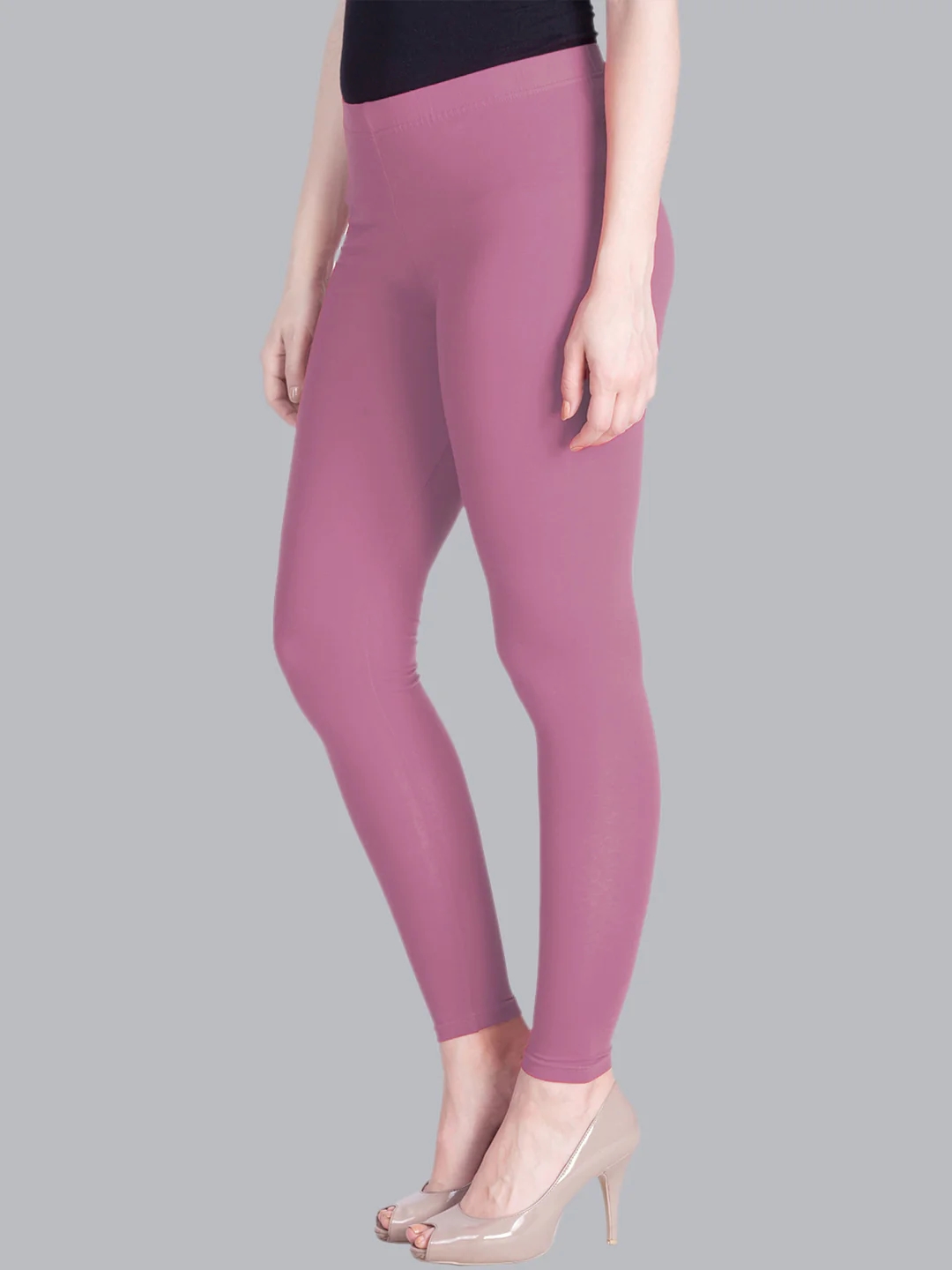 Rosy Pink Ankle Length Leggings Rosy Pink Ankle Length Leggings