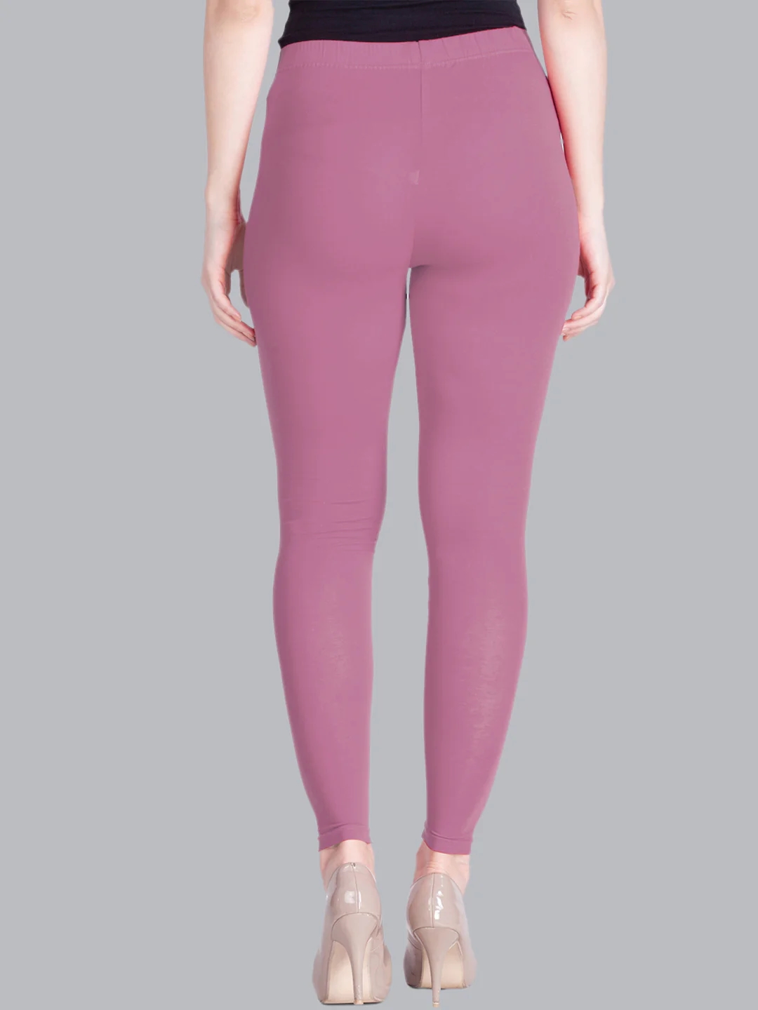 Rosy Pink Ankle Length Leggings Rosy Pink Ankle Length Leggings