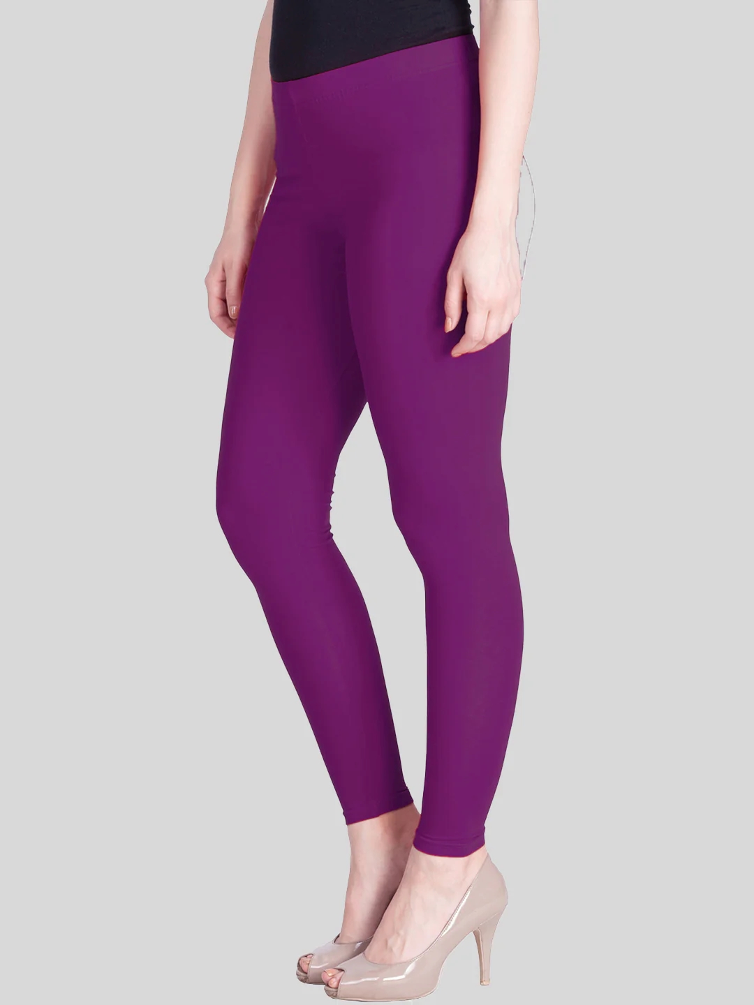 Pure Purple Ankle Length Leggings Pure Purple Ankle Length Leggings