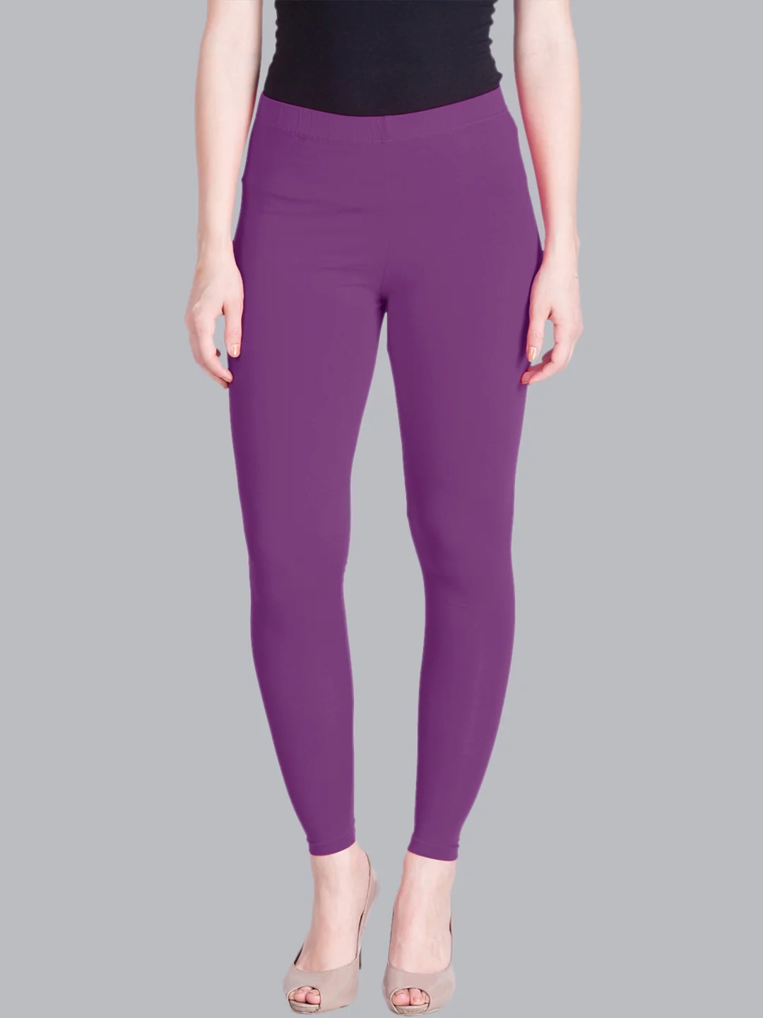 Rose Wine Purple Ankle Length Leggings Rose Wine Purple Ankle Length Leggings