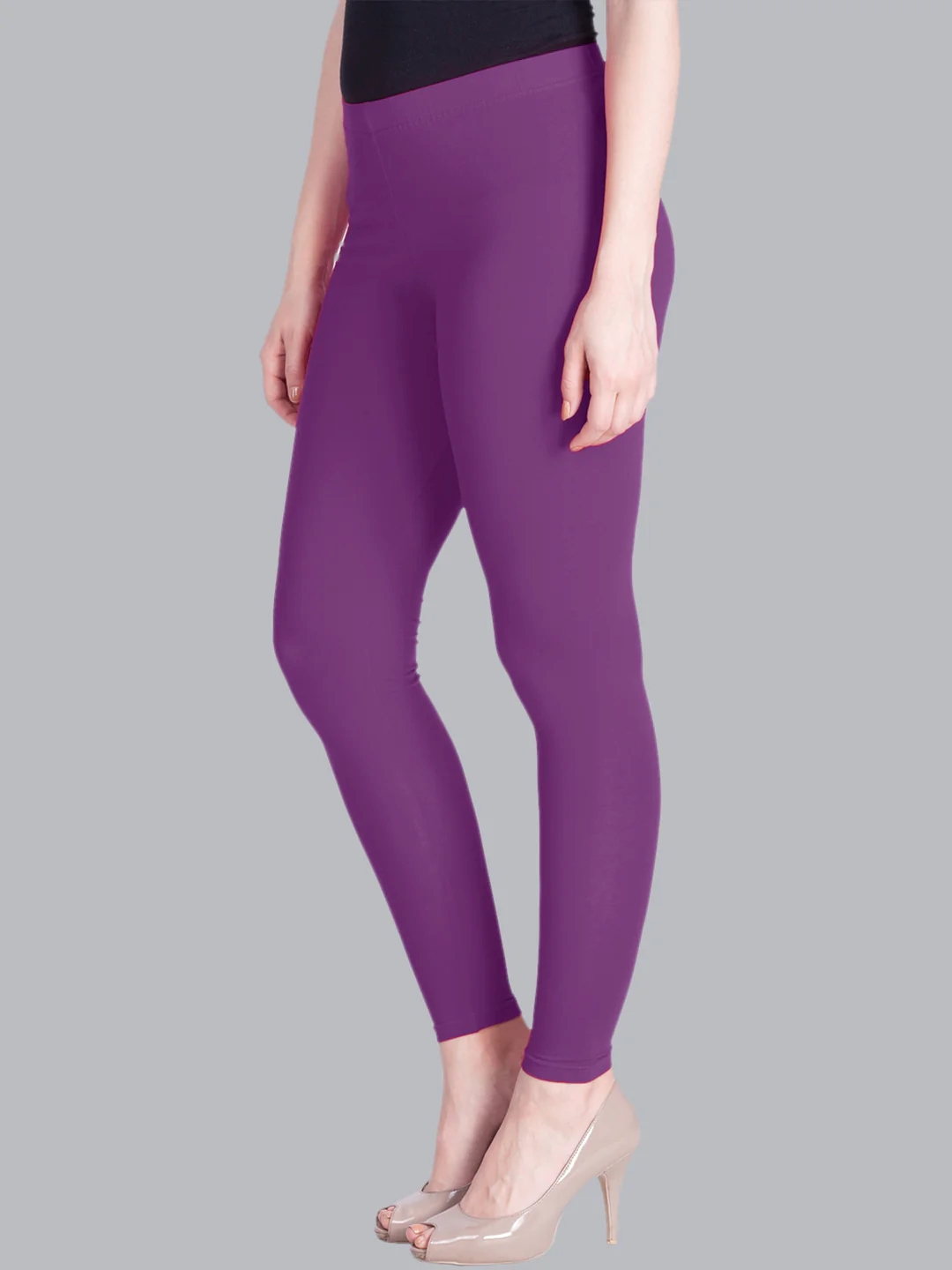 Rose Wine Purple Ankle Length Leggings Rose Wine Purple Ankle Length Leggings